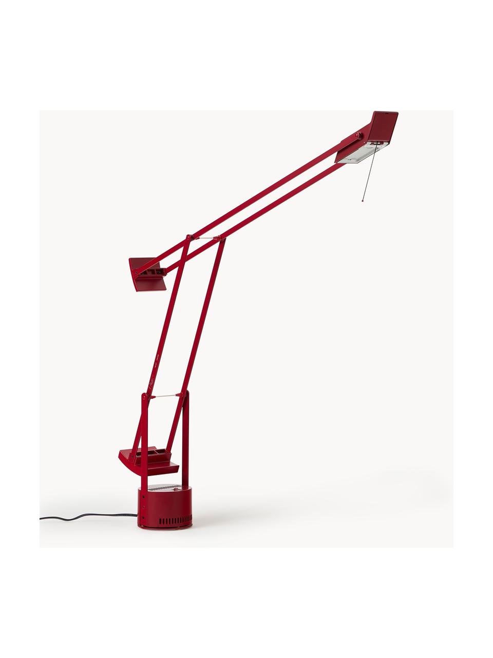 Grosse Tischlampe Tizio, Lampenschirm: Technopolymer, Gestell: Aluminium, beschichtet, Rot, B 78 x H 66 cm