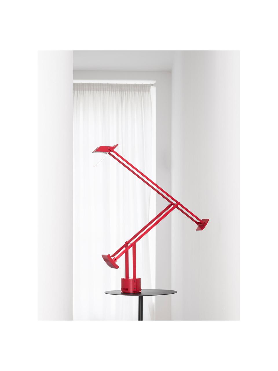Veľká stolová lampa Tizio, Červená, Š 78 x V 66