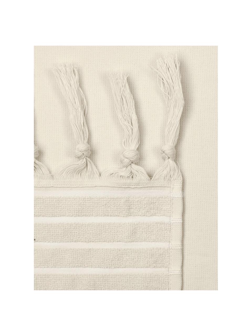 Ręcznik plażowy Freddy, Kremowobiały, S 100 x D 180 cm