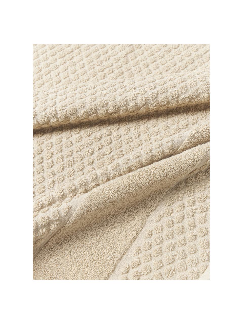 Asciugamano Katharina, varie misure, Beige, Asciugamano, Larg. 50 x Lung. 100 cm, 2 pz