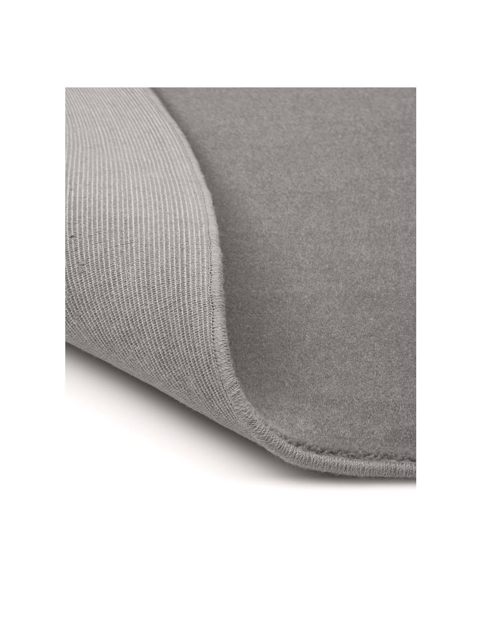 Okrúhly vlnený koberec Ida, sivá, Sivá, Ø 200 cm (veľkosť L)