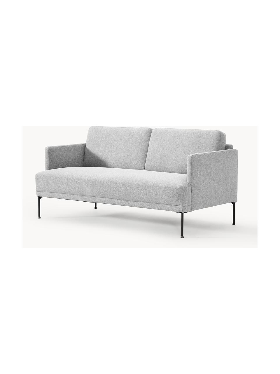 Sofa Fluente (2-Sitzer), Bezug: 100 % Polyester Der strap, Gestell: Massives Kiefernholz, Bir, Webstoff Hellgrau, B 166 x T 85 cm