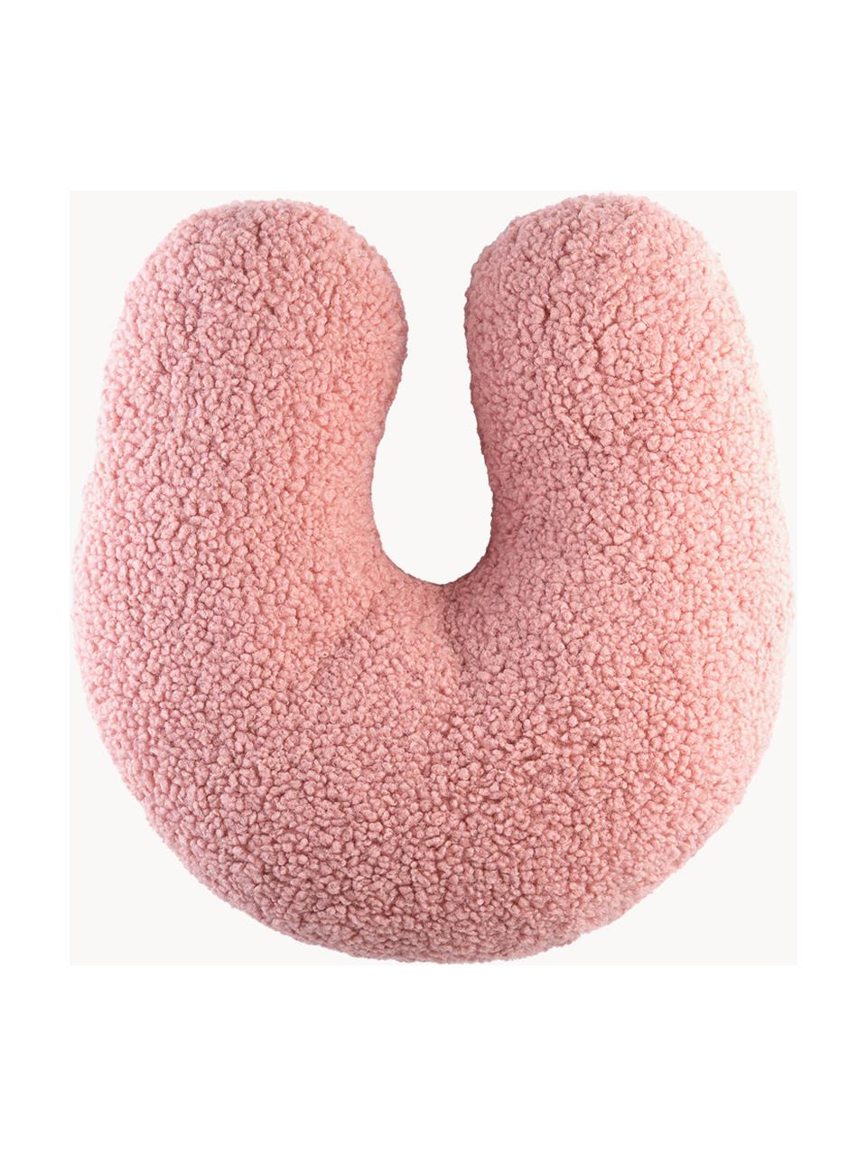 Cuscino a U in teddy Arch, Rivestimento: teddy (100% poliestere), Rosa chiaro, Larg. 38 x Lung. 42 cm