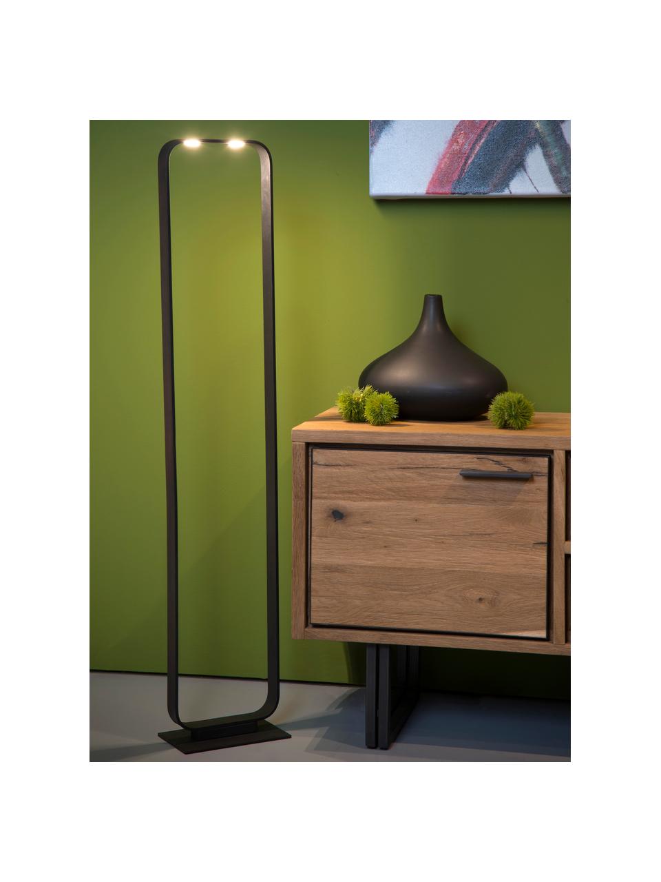 Moderne LED-Standleuchte Mika, Schwarz, 22 x 114 cm