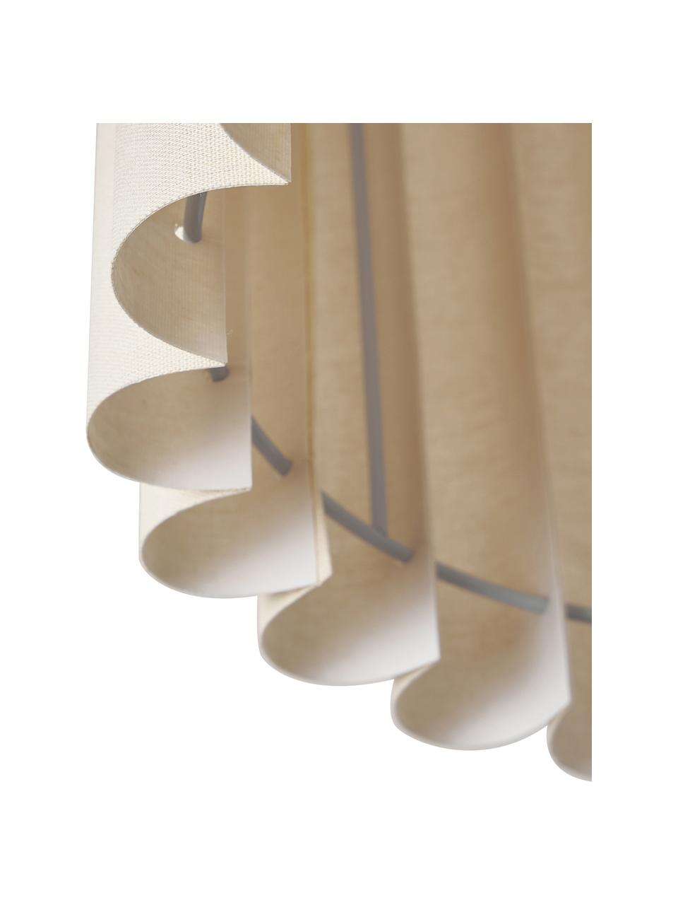Lampa sufitowa z lnu Lucina, Beżowy, Ø 35 x W 31 cm