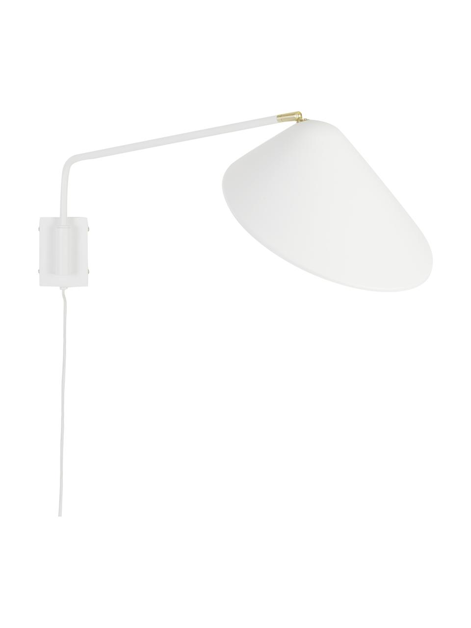 Velké nástěnné svítidlo se zástrčkou Neron, Bílá, Š 27 cm, H 100 cm