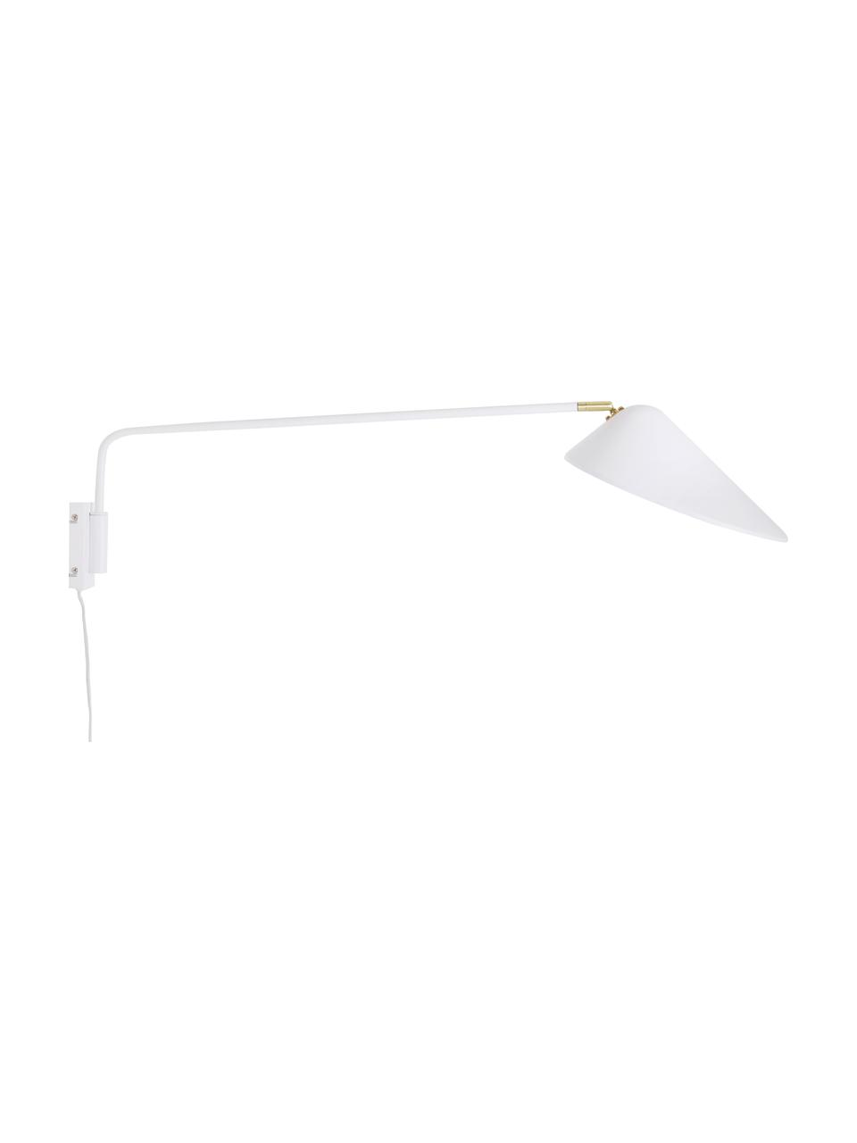 Velké nástěnné svítidlo se zástrčkou Neron, Bílá, Š 27 cm, H 100 cm