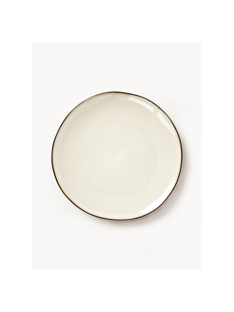 Vajilla desayuno artesanal Thalia, 4 comensales (12 pzas.), Gres, Beige, Ø 23 x Al 3 cm