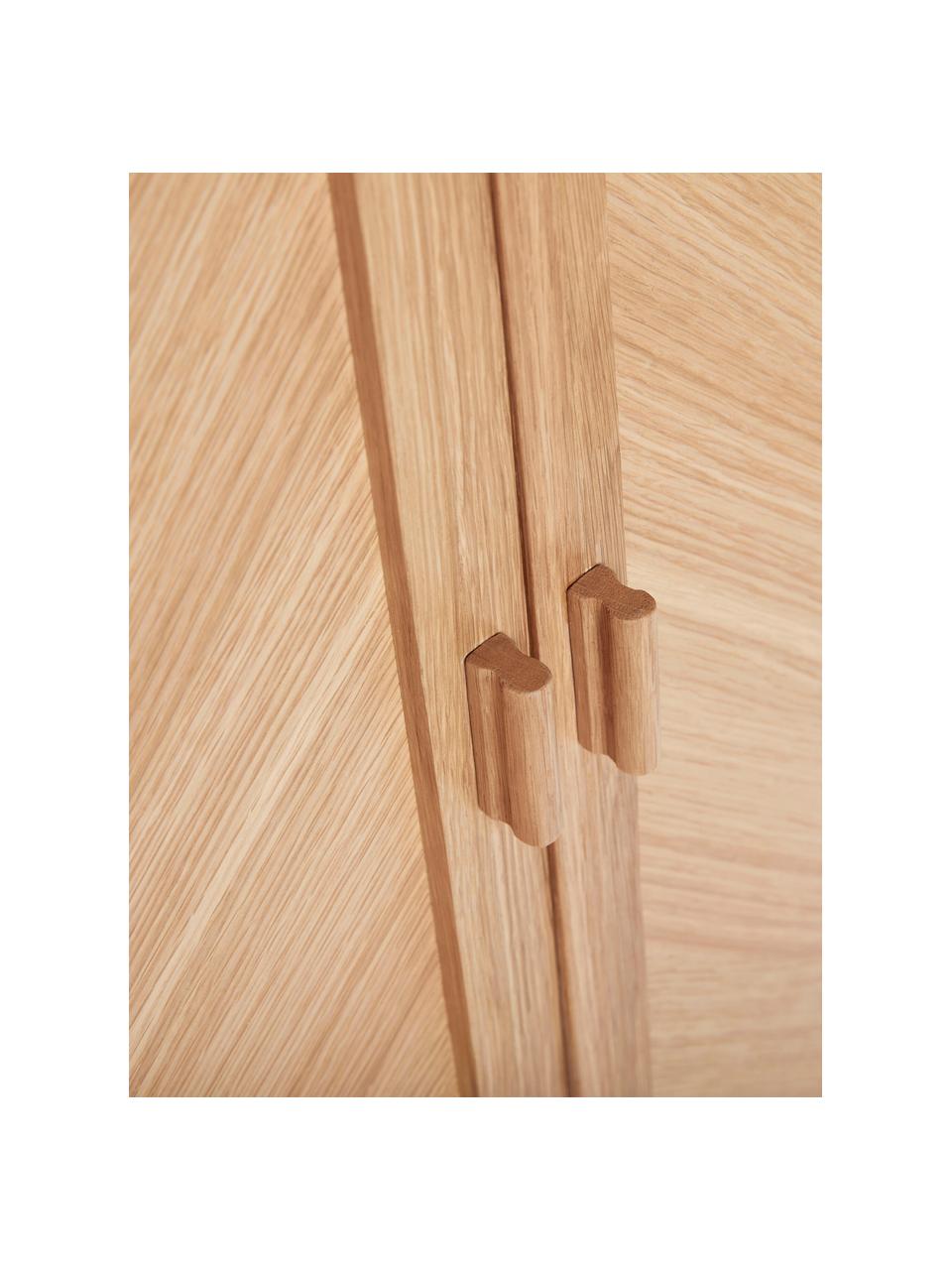 Armario de madera de roble diseño espiga Herringbone, Patas: madera de roble con certi, Madera de roble, An 100 x Al 140 cm