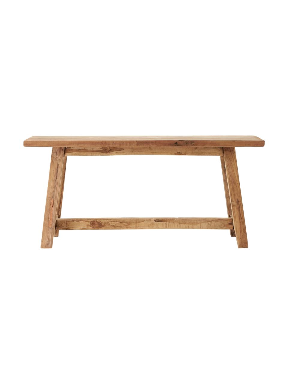 Banco de madera de teca Lawas, Madera de teca natural reciclada, Madera de teca, An 100 x Al 46 cm