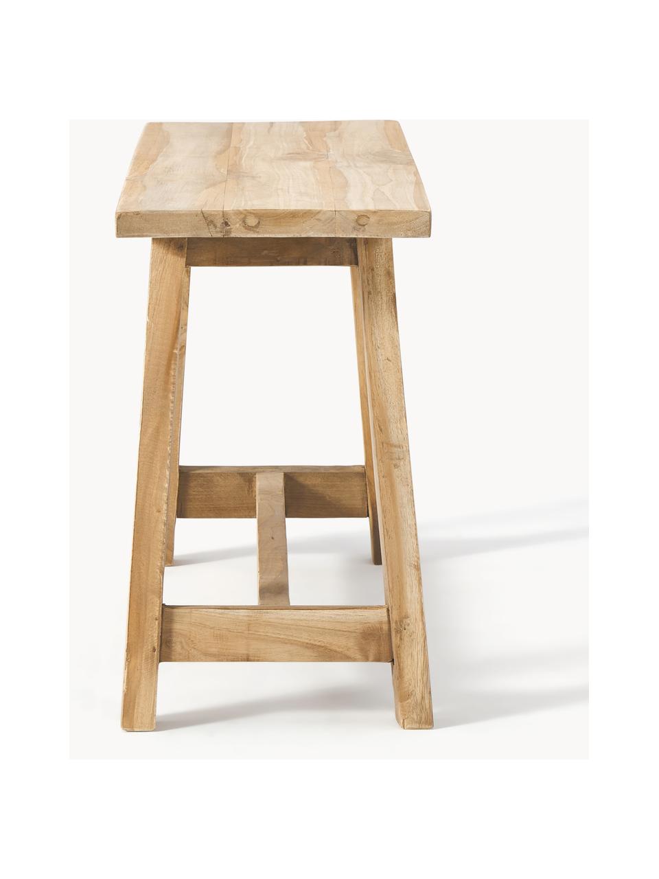 Bank Lawas aus Teakholz, Recyceltes Teakholz, naturbelassen, Teakholz, B 100 x H 46 cm