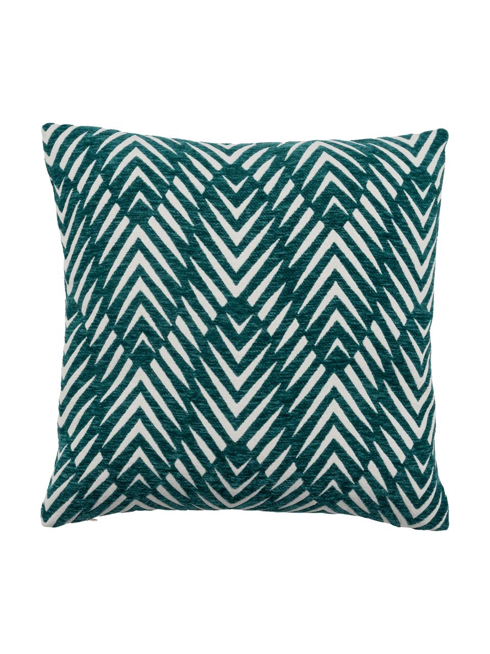 Housse de coussin à imprimé en relief Esko, Bleu pétrole