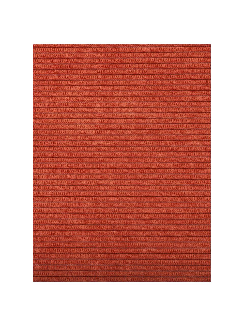 Cord-Freischwinger Kink, 2 Stück, Bezug: Cord (88 % Nylon, 12 % Po, Rahmen: Metall, verchromt, Füße: Kunststoff, Cord Orange, Silberfarben glänzend, B 48 x T 48 cm