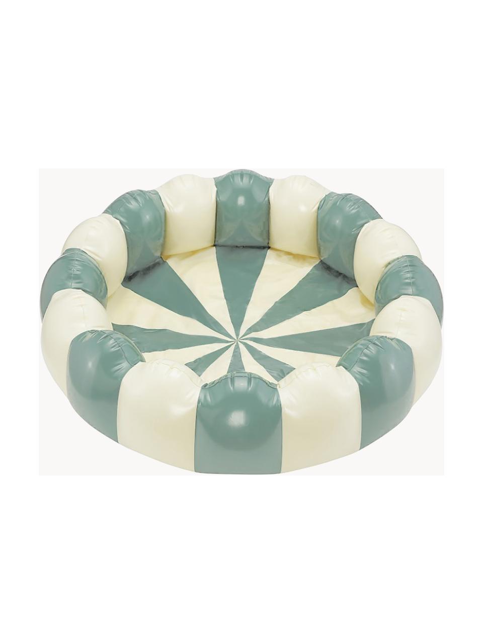 Aufblasbarer Garten-Pool Alice, Ø 95 cm, PVC-Kunststoff, Salbeigrün, Off White, Ø 95 x H 25 cm