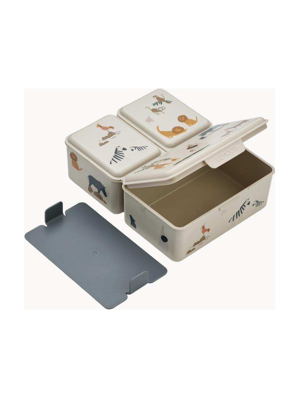 Kinder-Lunchbox Driss, Deckel: 100 % Polyester, Box: 100 % Polyester (75 % PET, Safari-Motiv, B 20 x H 7 cm