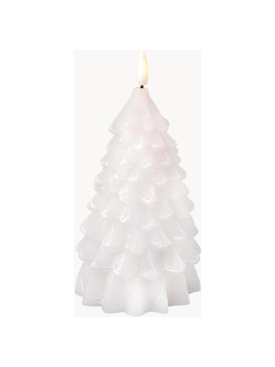 Candela a LED a batteria in cera Linda, Cera, Bianco, Ø 10 x Alt. 18 cm