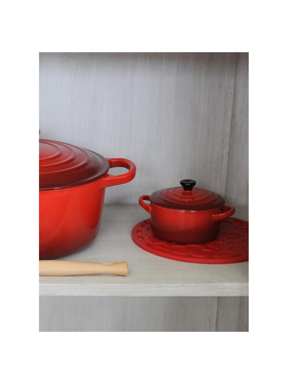 Cocotte en céramique Mini, Grès, Tons rouges, Ø 10 x 8 cm, 250 ml