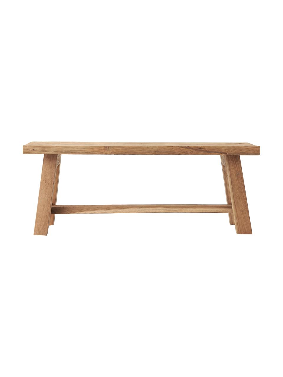 Lavica z tíkového dreva Lawas, Recyklované tíkové drevo, prírodné, Tíkové drevo, Š 120 x V 45 cm
