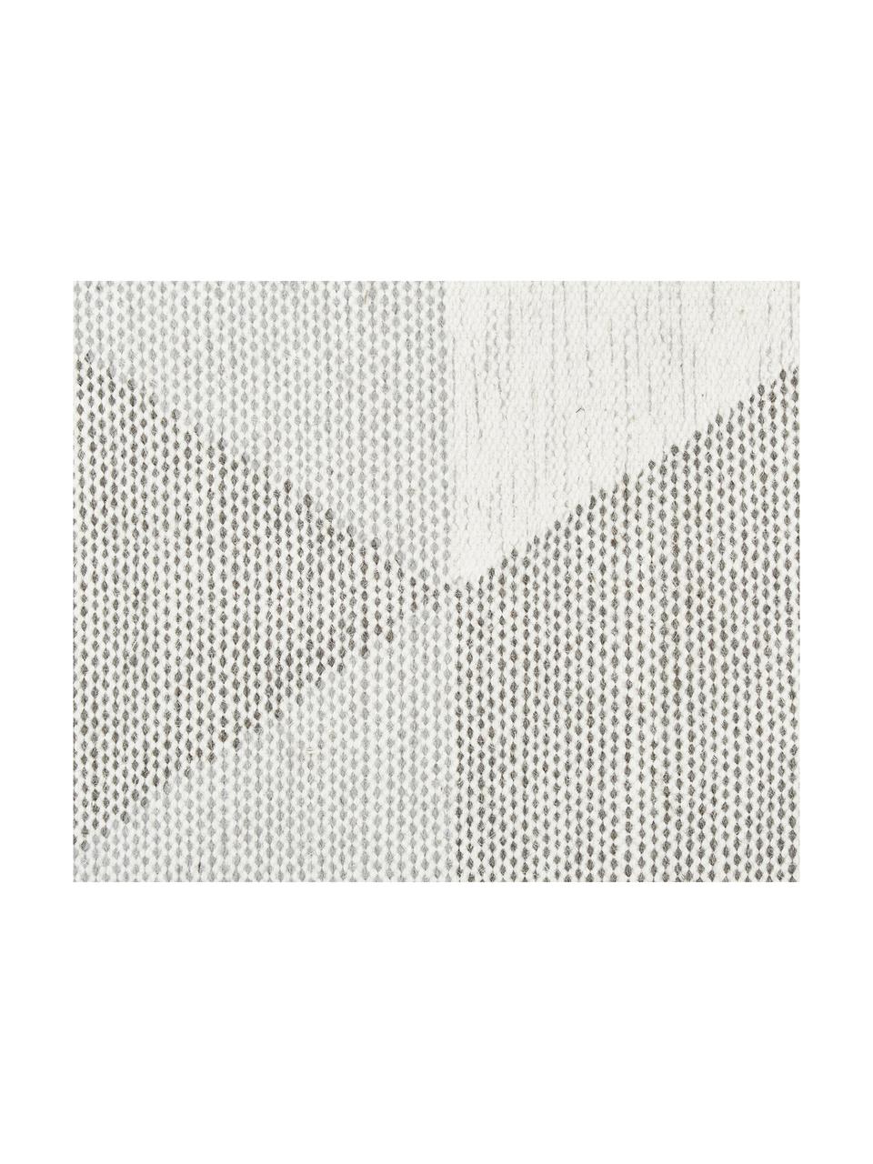 Handgeweven vloerkleed Ruana, Grau, beige, 160 x 230 cm