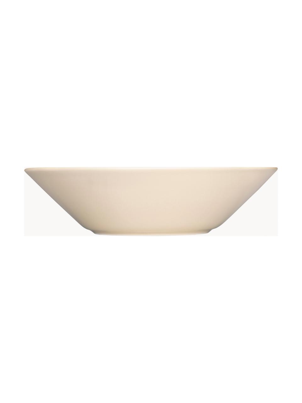 Assiette creuse en porcelaine Teema, Vitro-porcelaine, Blanc crème, Ø 22 cm