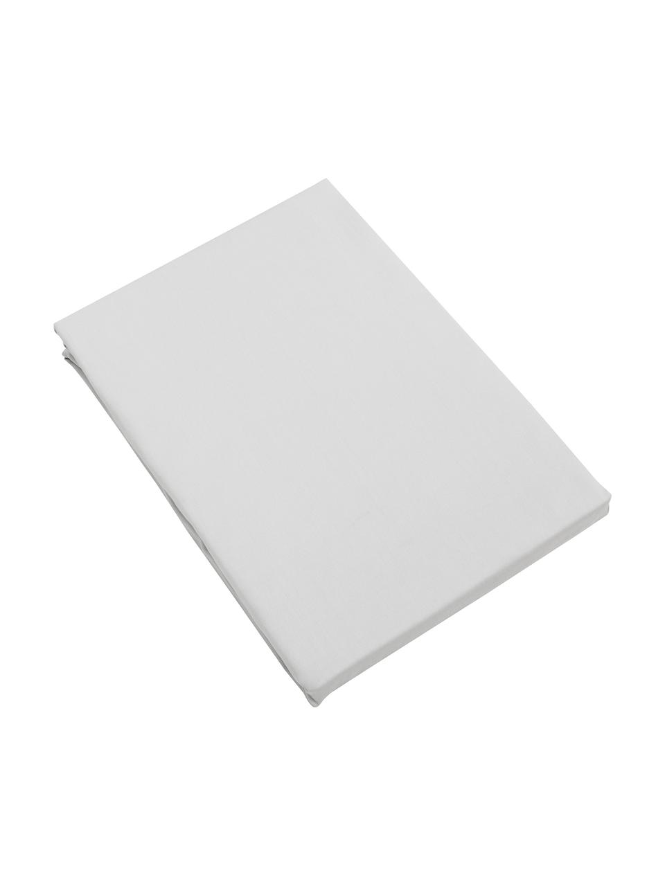 Lenzuolo con angoli in cotone biologico grigio chiaro Premium, Grigio chiaro, Larg. 180 x Lung. 200 cm