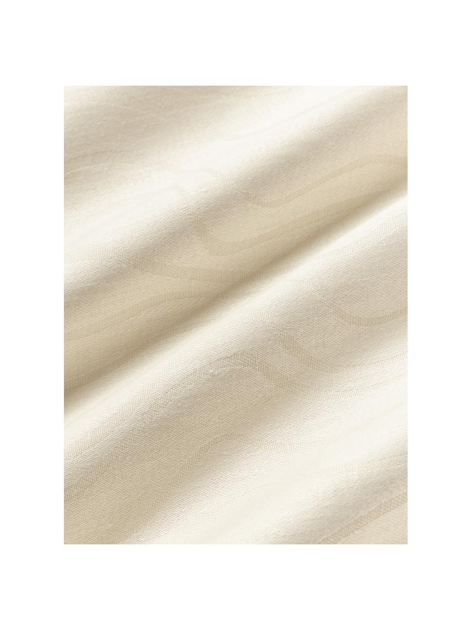 Drap plat en lin Malia, Blanc cassé, larg. 240 x long. 280 cm