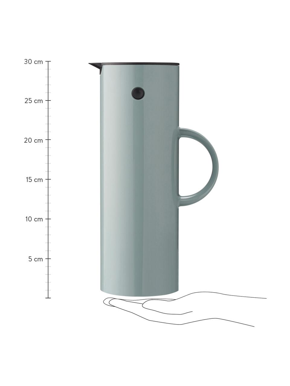 Isolierkanne EM77, 1 L, ABS-Kunststoff mit Glaseinsatz, Grün, glänzend, 1 L