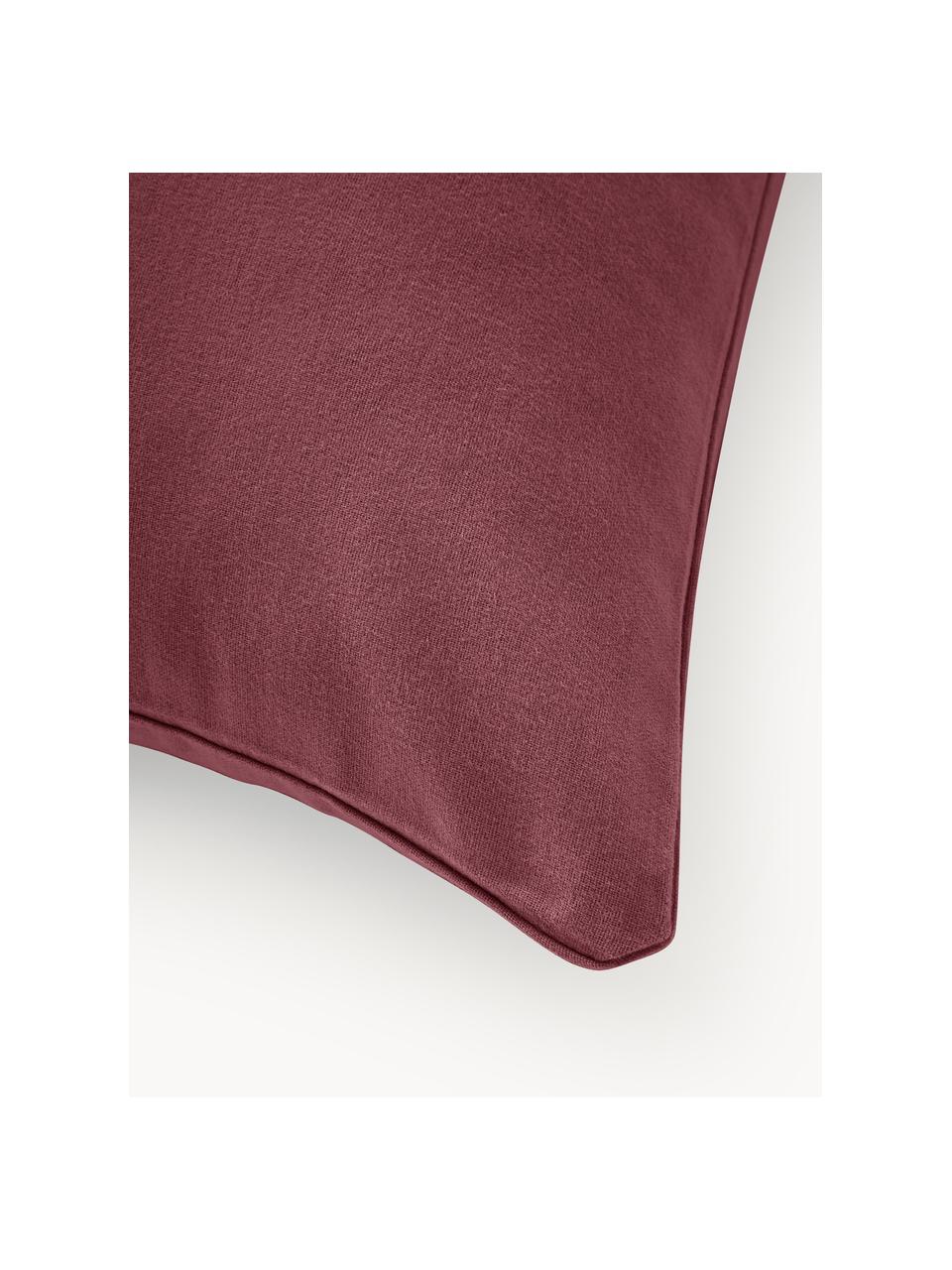 Funda de almohada de franela Biba, Rojo vino, An 45 x L 110 cm