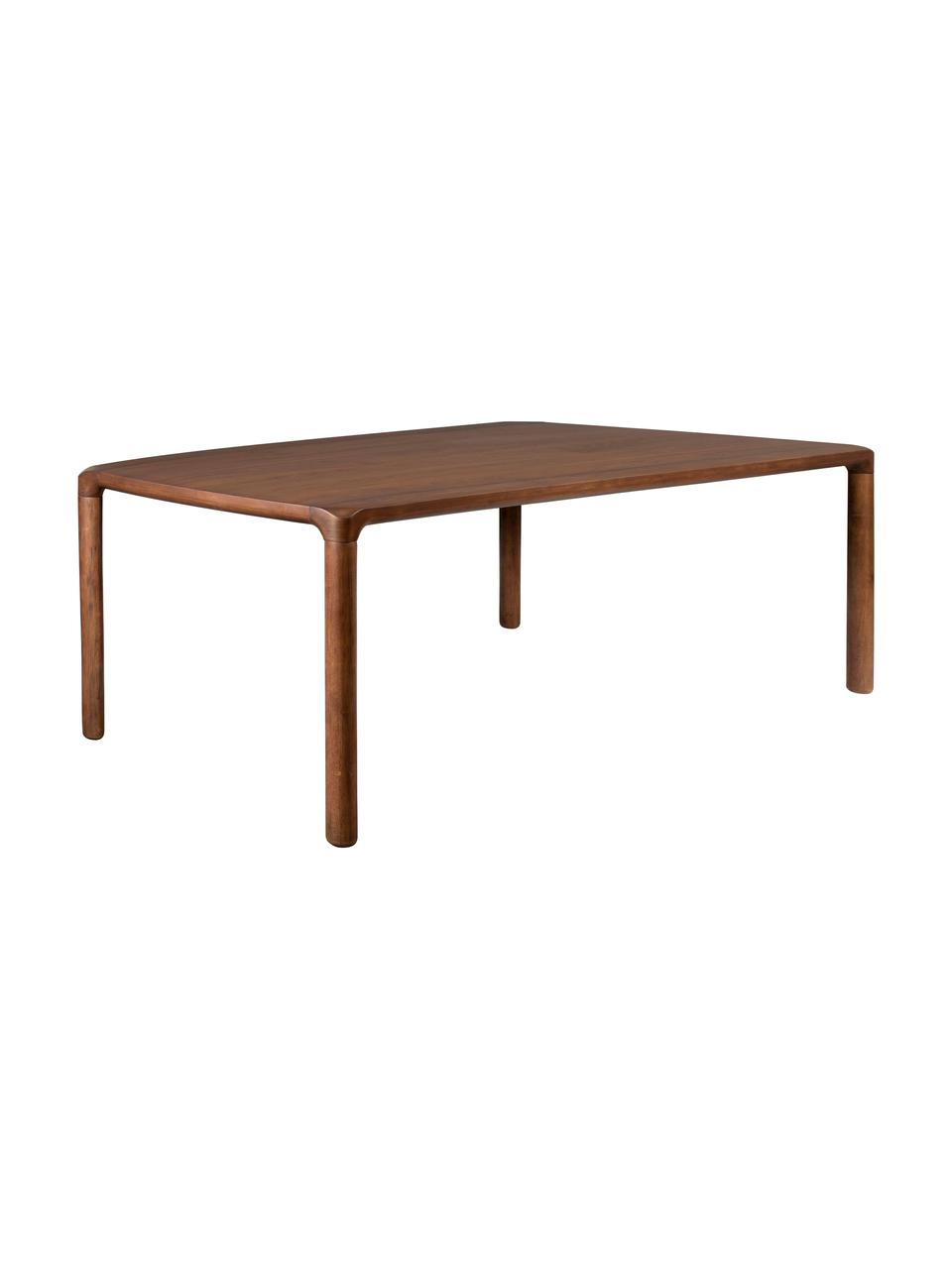Mesa de comedor de madera de fresno Storm, tamaños diferentes, Tablero: fibras de densidad media , Estructura: madera de fresno maciza c, Patas: madera de fresno maciza, Madera de fresno oscura, An 220 x F 90 cm