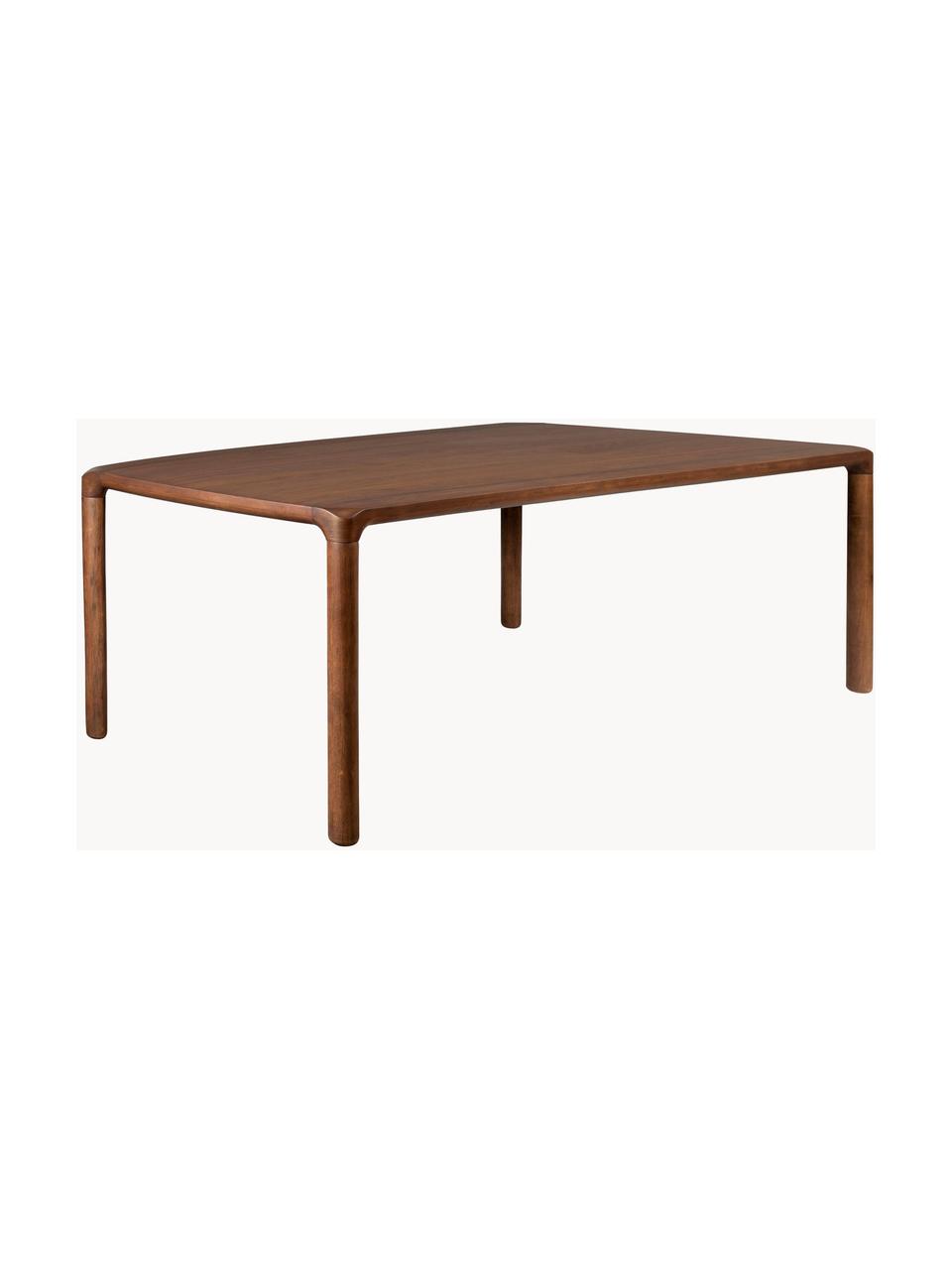 Dřevěný jídelní stůl Storm, různé velikosti, Jasanové dřevo, tmavě hnědě lakované, Š 220 cm, H 90 cm