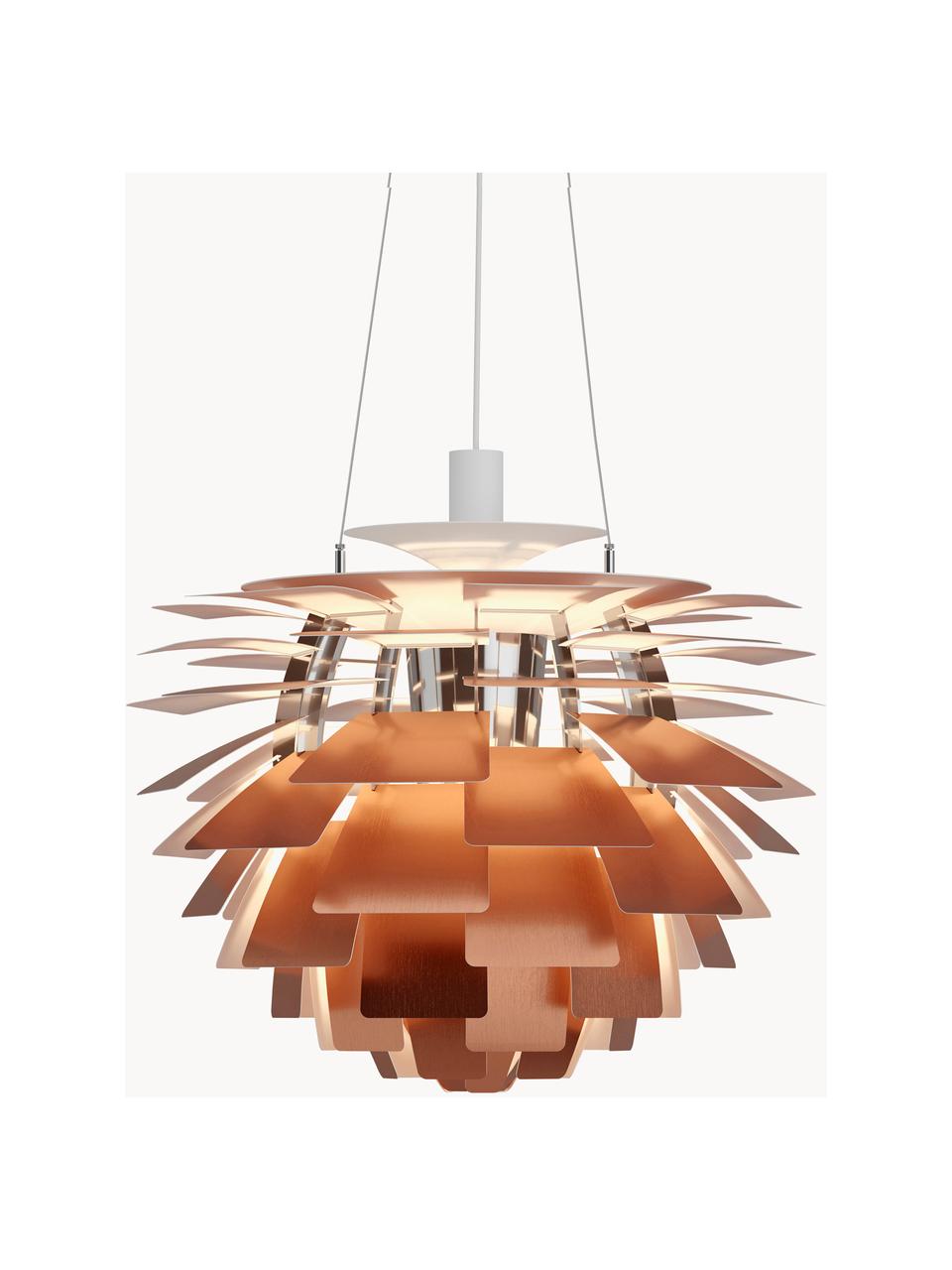 Lampa wisząca PH Artichoke, W 58 cm, Stelaż: stal chromowana, Miedziany, Ø 60 x W 58 cm