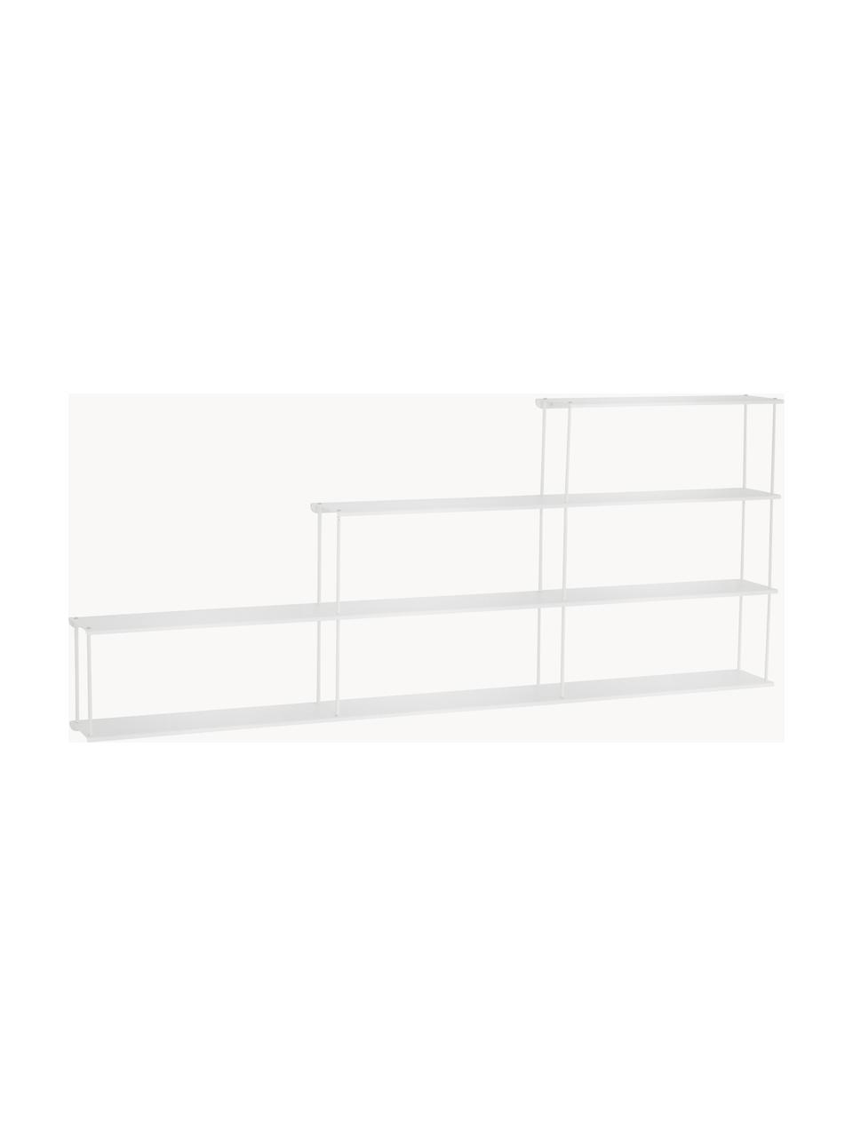 Estante de pared Stairny, Acero con pintura en polvo, Blanco, An 120 x Al 48 cm