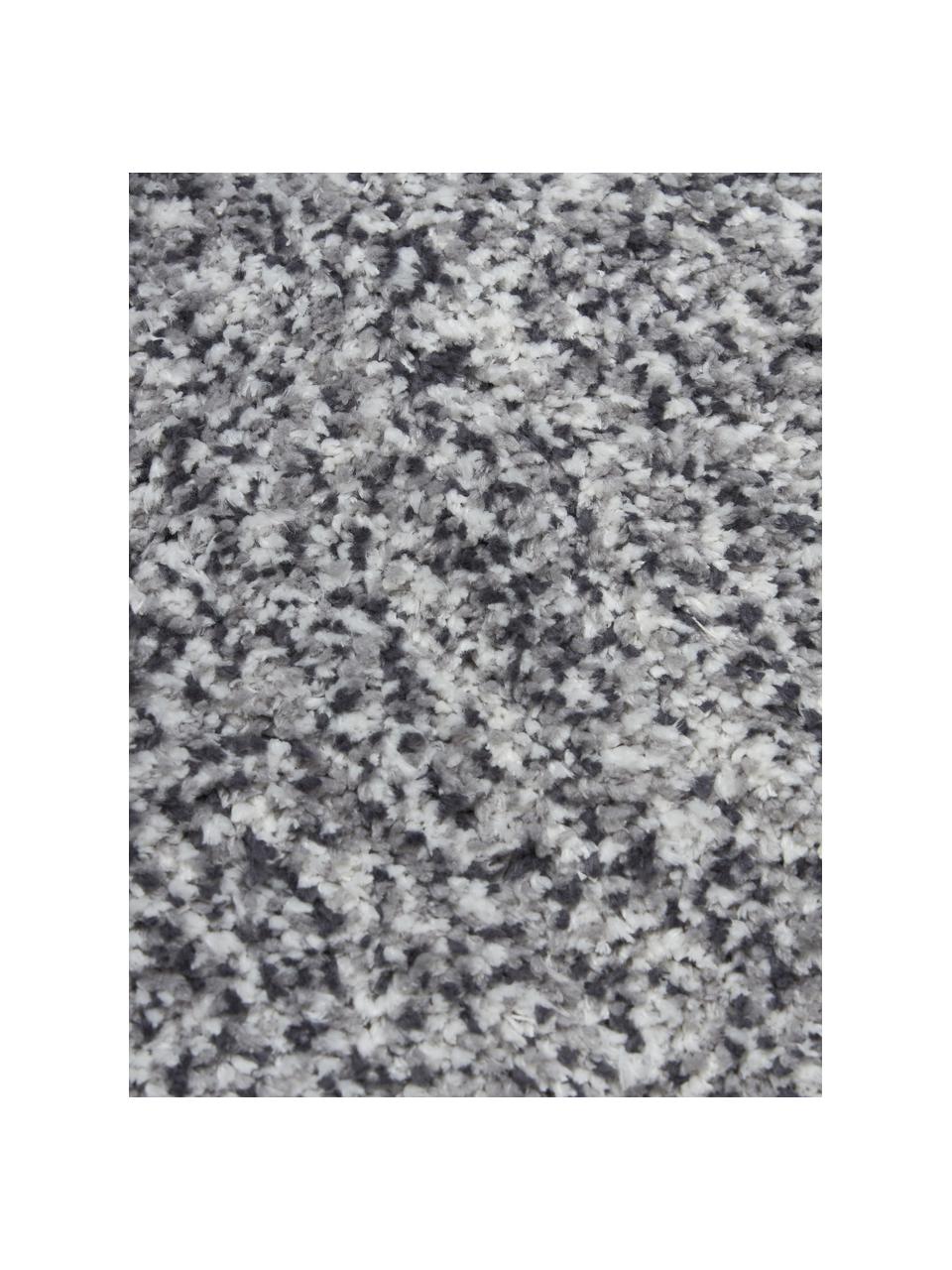 Passatoia morbida a pelo lungo Marsha, Retro: 55% poliestere, 45% coton, Grigio, Larg. 80 x Lung. 200 cm