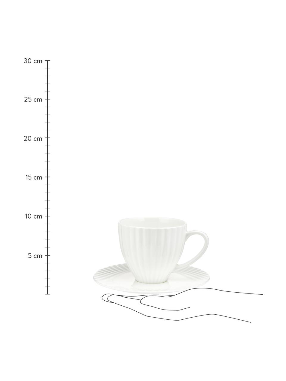 Tasse blanche Fine Bone China Nala, 2 pièces, Blanc