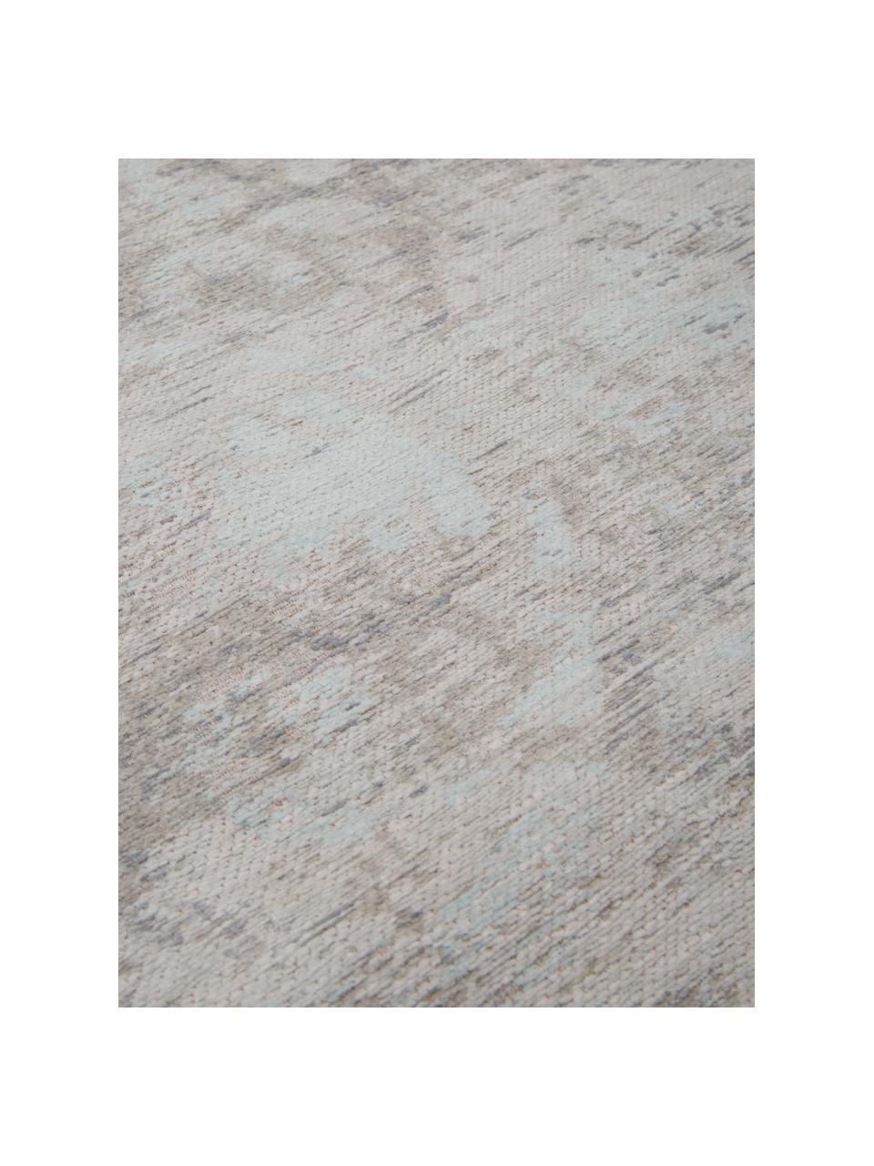 Chenilleteppich Babylon, Chenillegarn (100% Baumwolle), Grautöne, Beigetöne, B 140 x L 200 cm (Größe S)
