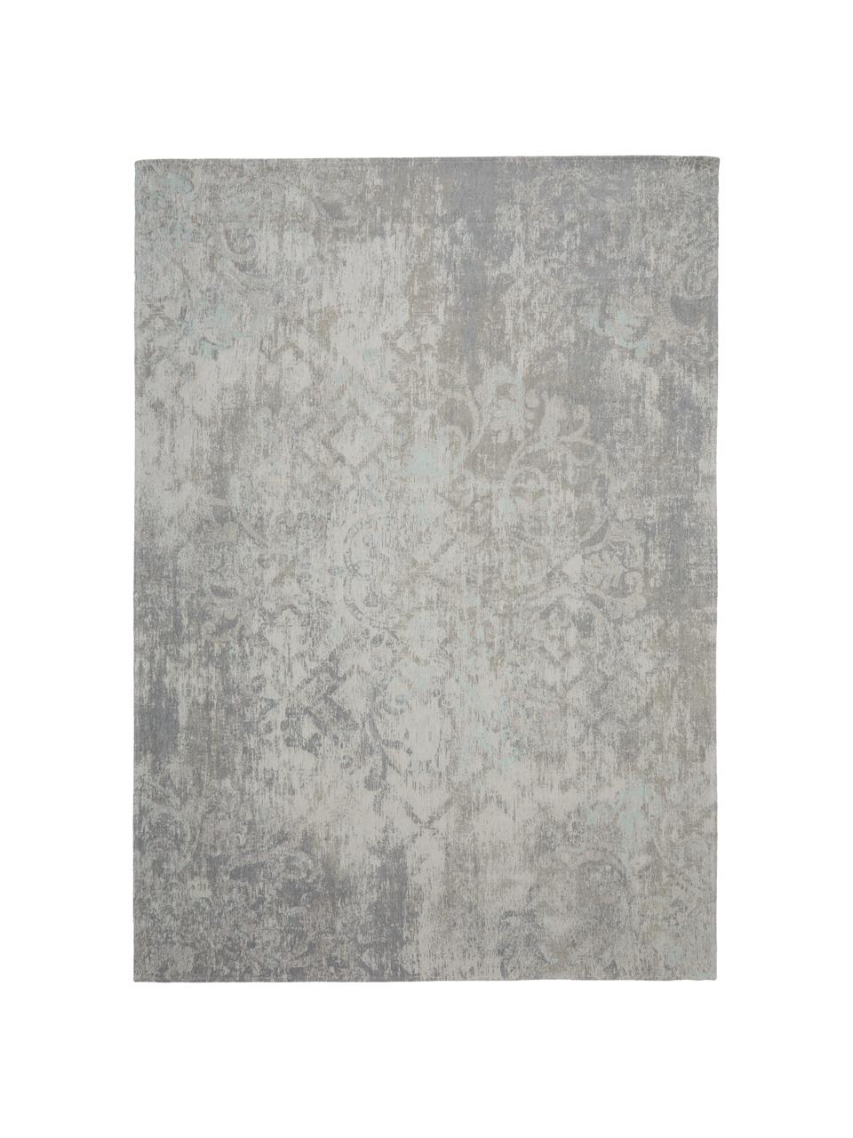 Chenilleteppich Babylon, Chenillegarn (100% Baumwolle), Grautöne, Beigetöne, B 140 x L 200 cm (Größe S)