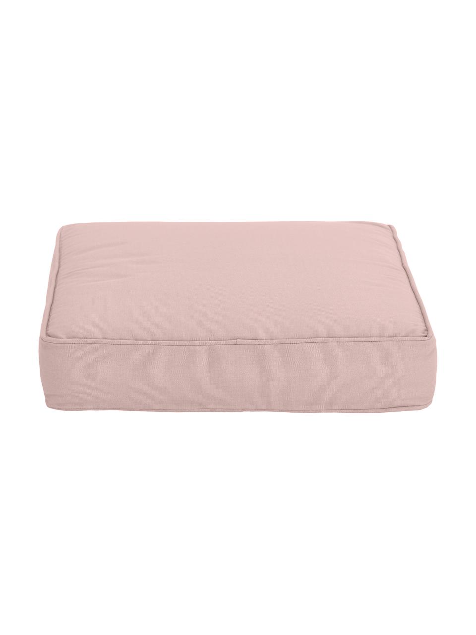 Cojín de asiento alto de algodón Zoey, Funda: 100% algodón, Rosa, An 40 x L 40 cm