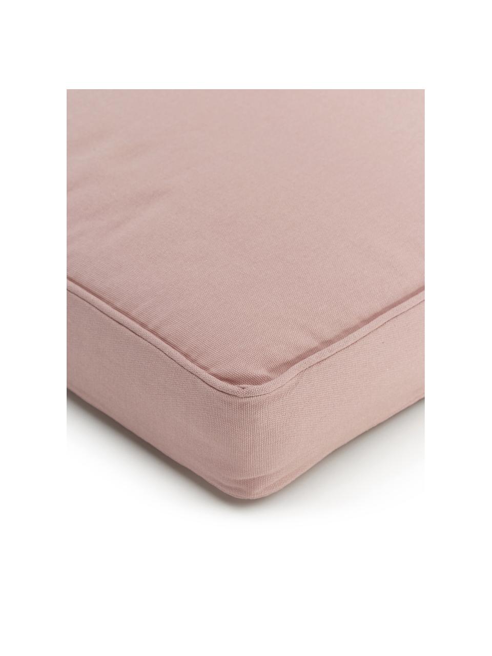 Cuscino sedia alto in cotone rosa  Zoey, Rivestimento: 100% cotone, Rosa, Larg. 40 x Lung. 40 cm
