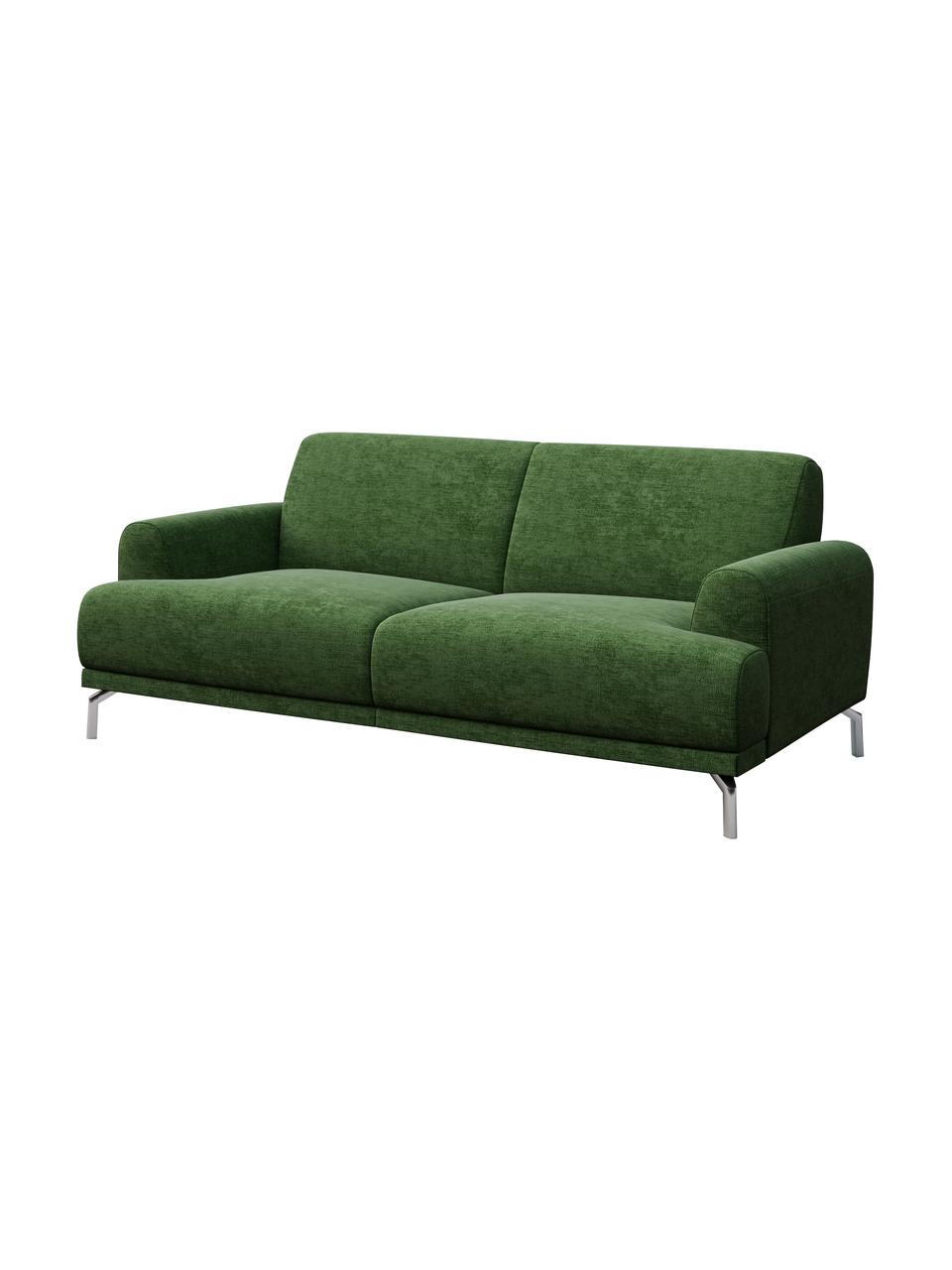 Sofa z Zero Spot System Puzo (2-osobowa), Tapicerka: 100% poliester z Zero Spo, Nogi: metal lakierowany, Ciemnozielony, S 170 x G 84 cm
