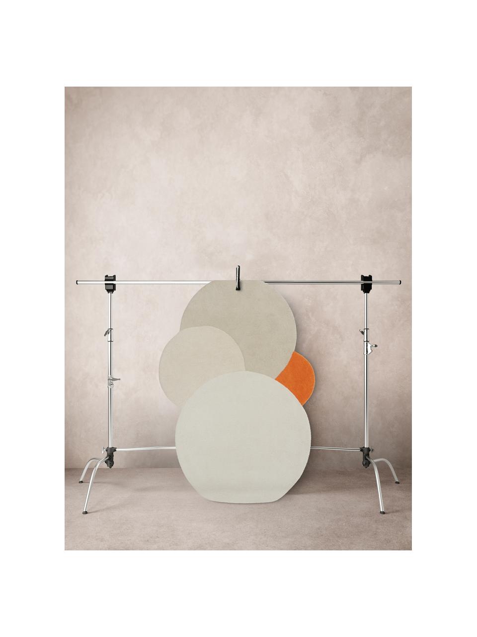 Tapis en coton tufté main Angeli, 100% coton, Tons beiges, orange, larg. 120 x long. 180 cm (taille S)