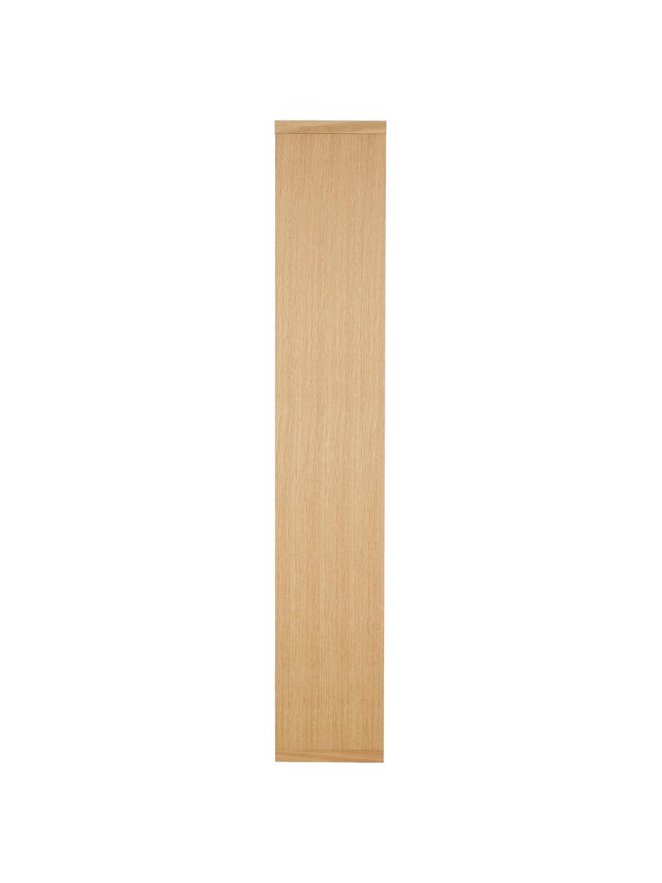 Veľká drevená knižnica s dubovou dyhou Portlyn, Dubové drevo, Š 150 x V 198 cm