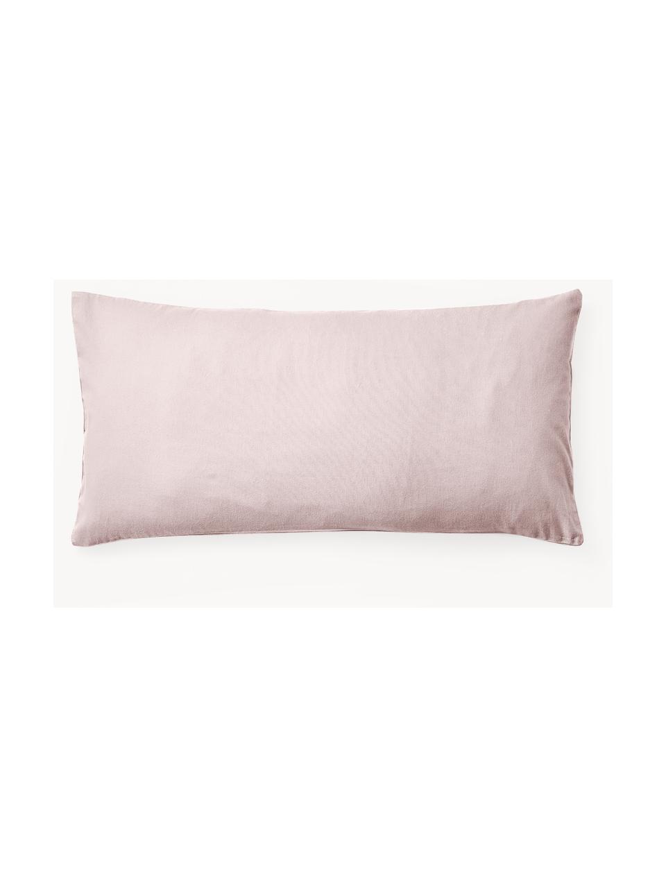 Flanelový povlak na polštář Biba, Světle růžová, Š 70 cm, D 80 cm
