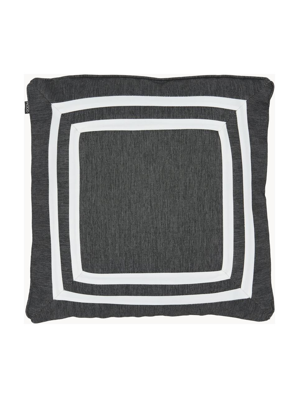 Poszewka na poduszkę Arte, 100% poliester, Czarny, biały, S 45 x D 45 cm