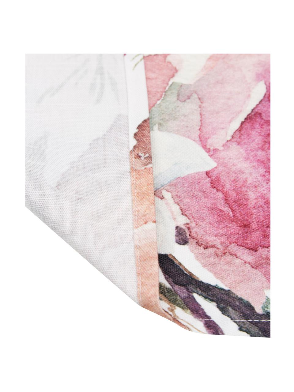 Bavlnený stolový behúň Florisia, 100 %  bavlna, Bledoružová, biela, fialová, zelená, Š 50 x D 160 cm