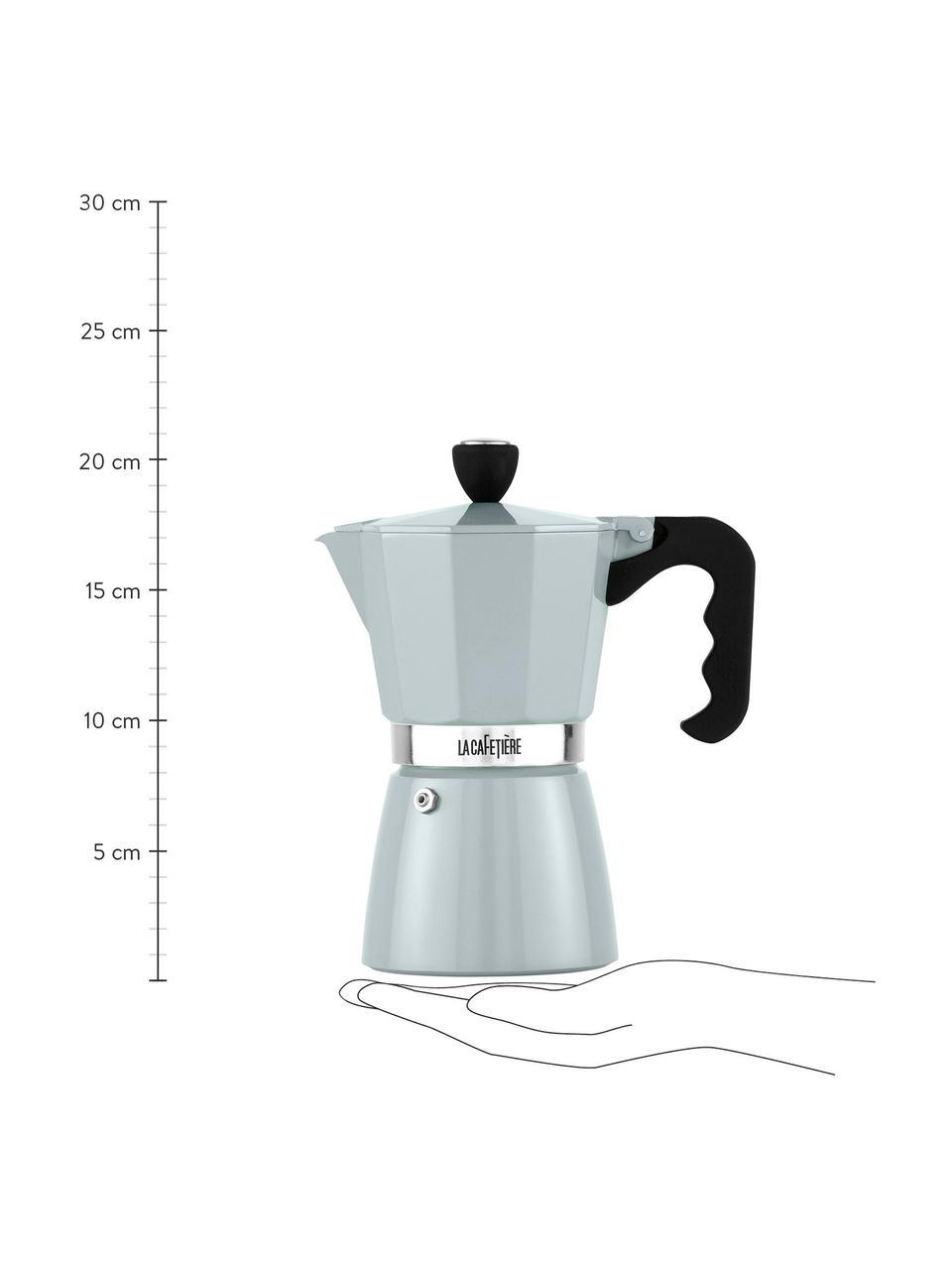 Espressokocher Classic, Aluminium, Mint, Schwarz, Aluminium, 300 ml