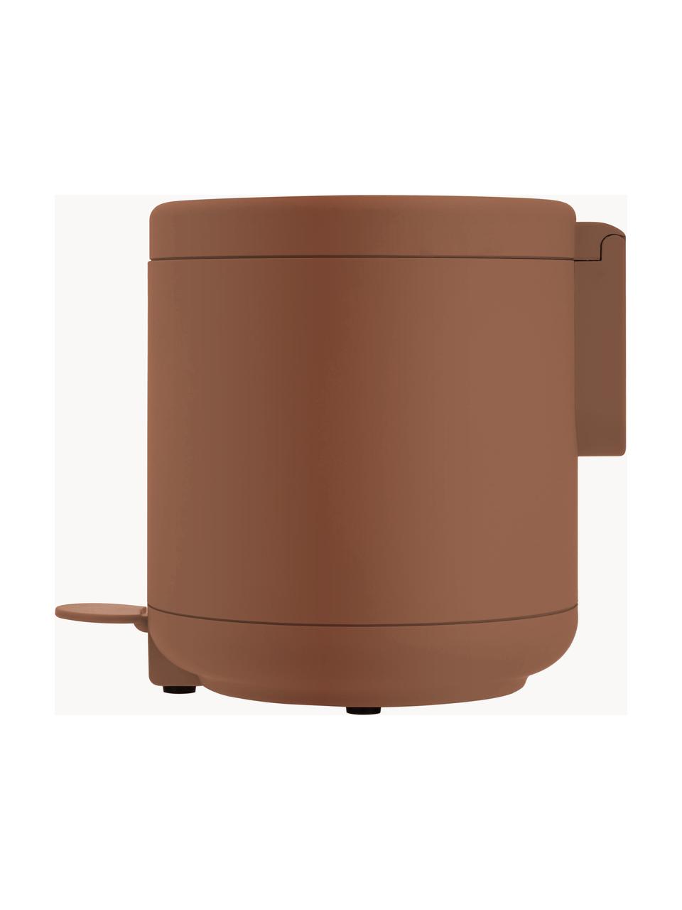 Poubelle avec fonction pédale Umo, Plastique (ABS), Terracotta, 4 L