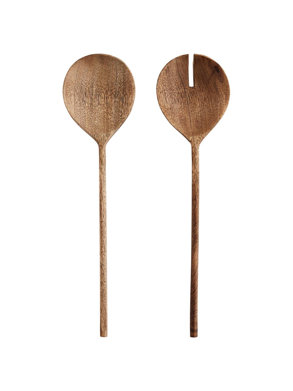 Set 2 posate da insalata in legno di mango Wodeen, Legno di mango, Legno di mango, Lung. 28 cm
