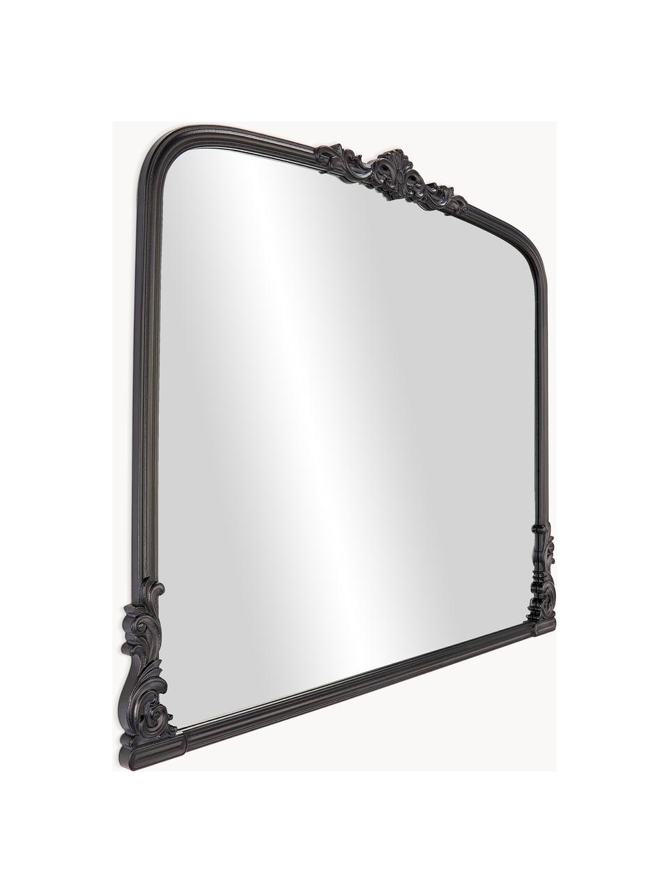 Barokové nástenné zrkadlo Fabricio, Čierna, Š 100 x V 85 cm