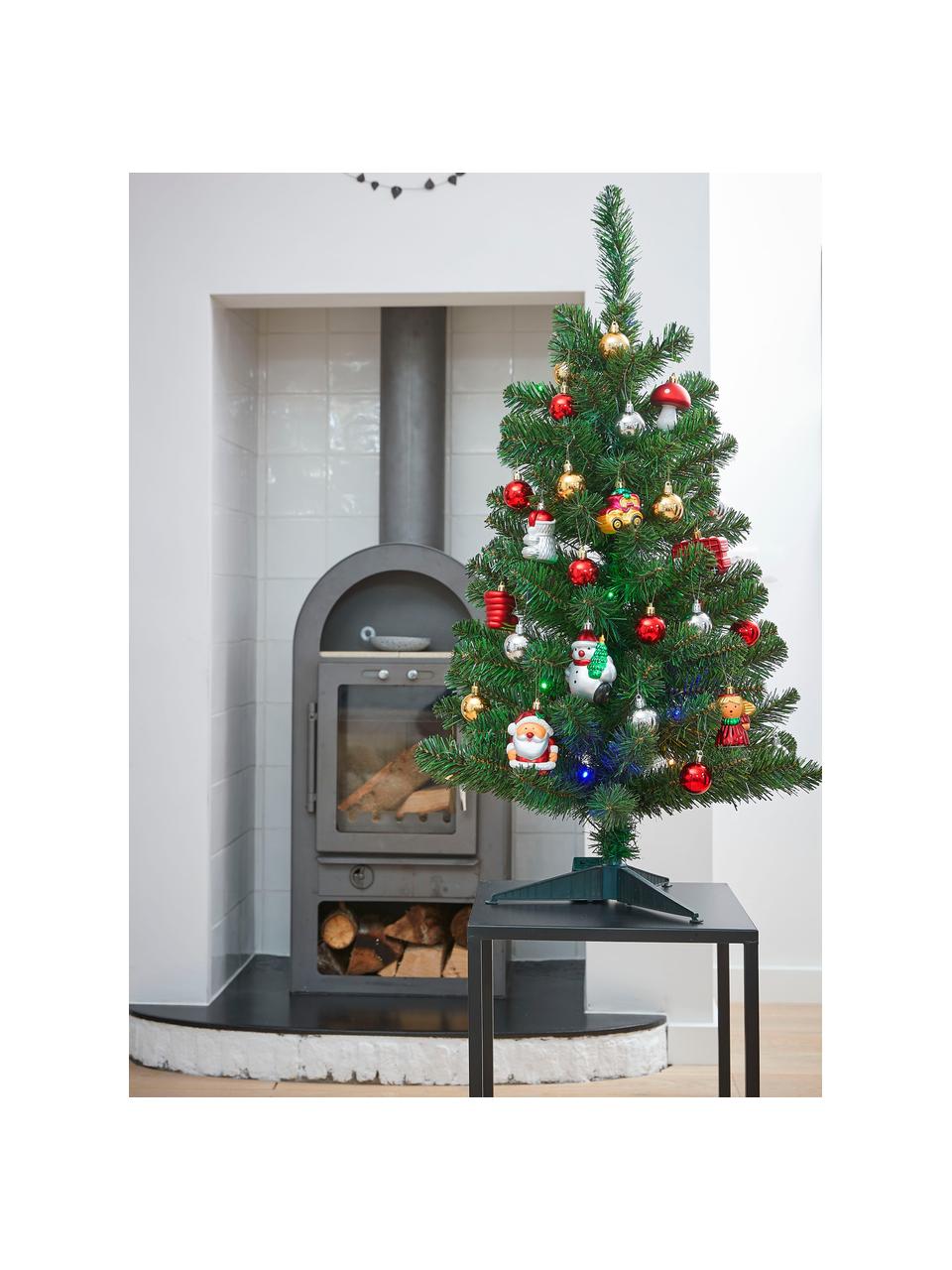 Decoratieve LED kerstboom Gently, Kunststof, Groen, Ø 50 x H 90 cm