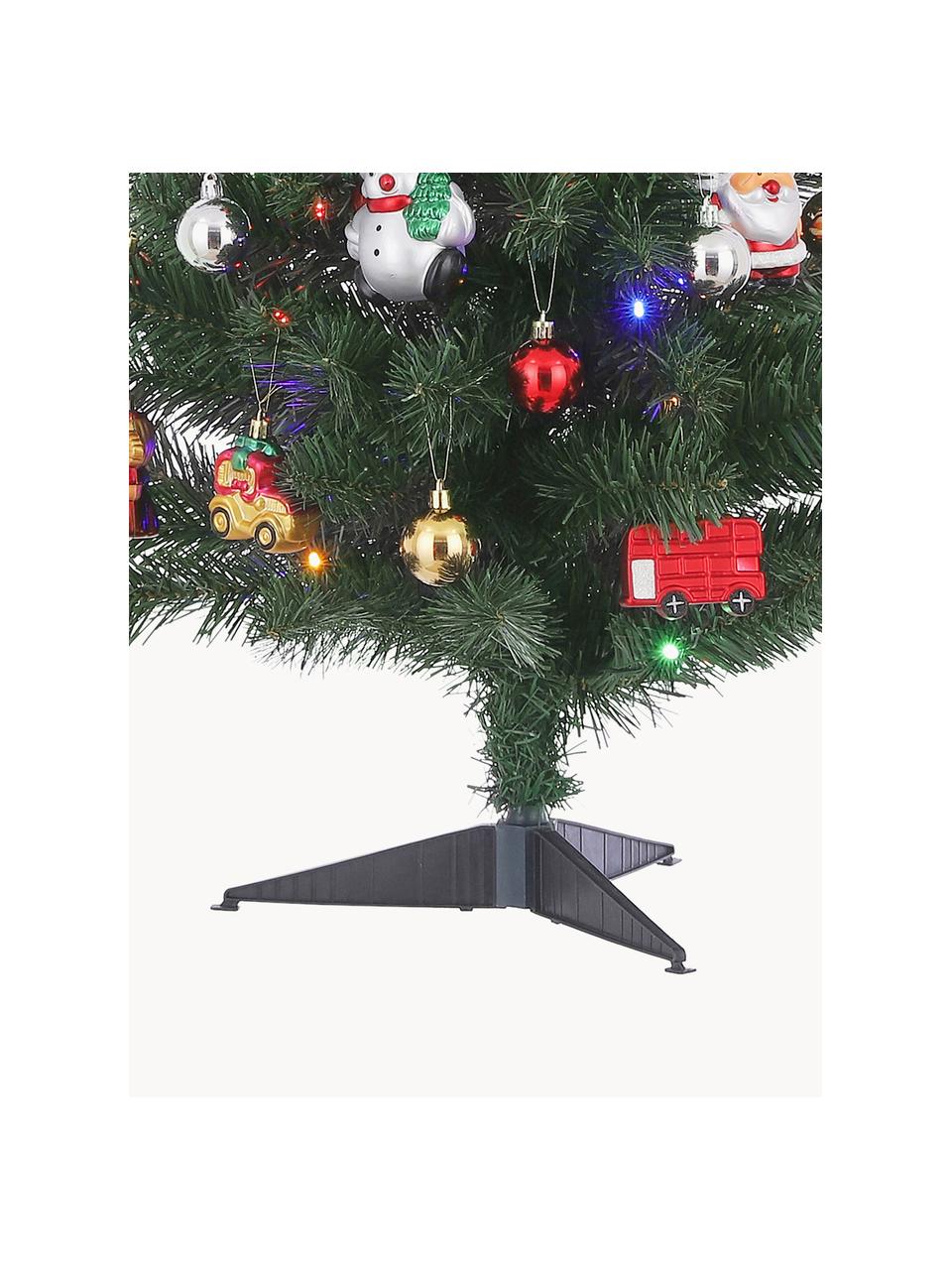 Umělý vánoční LED stromek Gently, Umělá hmota, Tmavě zelená, Ø 50 cm, V 90 cm
